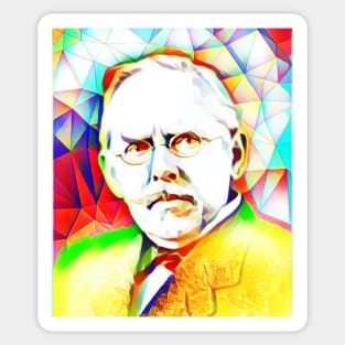 Jacob Riis Colourful Portrait | Jacob Riis artwork 12 Sticker